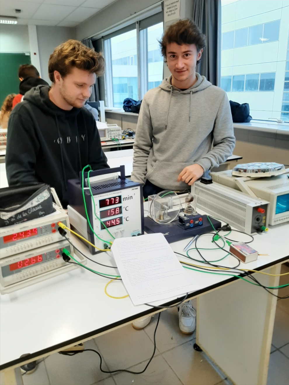 TP Moteur thermique en cours de physique chimie Prépa au Lycée Raspail, Paris 14