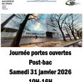 JPO POST-BAC 31 janvier 10H-16H