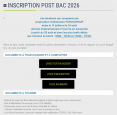 INSCRIPTION POST-BAC