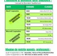 RENTREE 2026 : PLANNING D'ACCUEIL DES CLASSES